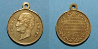MEDAILLES Mort du Prince Jérôme. Médaille cuivre jaune -