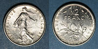 MONNAIES MODERNES FRANCAISES 50 centimes 5e république (1959- ). Semeuse -