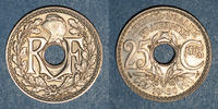 MONNAIES MODERNES FRANCAISES 25 centimes 3e république (1870-1940). Lindauer -