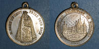 MEDAILLES bronze Pélerinage de Ronchamp (70). Médaille argenté -
