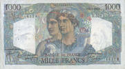 BILLETS DE LA BANQUE DE FRANCE 1000 francs Banque de France. Billet. Minerve et Hercule, -