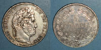 MONNAIES MODERNES FRANCAISES 5 francs Louis Philippe (1830-1848). Proue de navire -
