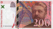 BILLETS DE LA BANQUE DE FRANCE 200 francs Banque de France. Billet. (Eiffel), -