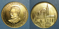 ALSACE bronze Alsace. Strasbourg. Hommage de l'UNA à son président Lucien Engelhard. Médaille -
