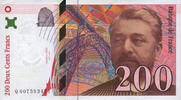 BILLETS DE LA BANQUE DE FRANCE 200 francs Banque de France. Billet. (Eiffel), -