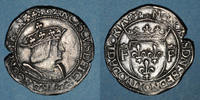 MONNAIES ROYALES Teston François I . (cf 13e type). Lyon (annelet 12e). Type inédit ! -