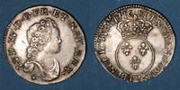 MONNAIES ROYALES Louis XV (1715-1774). 1/10 écu vertugadin Dijon. Réformation ! -