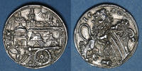 ALSACE Strasbourg. Concours de tir Médaille argent. 20,08 mm. Coulée -
