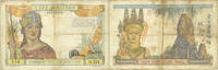 ANCIENNES COLONIES FRANCAISES 5 piastres Indochine. Billet. 1931, type Banque de France -