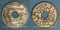 ANCIENNES COLONIES FRANCAISES 5 centimes Tunisie. Mohammed En-Naceur . 1919 -