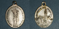 ALSACE Alsace. Friesenheim. Souvenir de Notre Dame de Neunkirch (fin 19edébut 20e). Médaille laiton arg. -