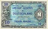 ALLEMAGNE 10 mark Allemagne, sous occupation des forces alliées. Billet. -