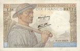 BILLETS DE LA BANQUE DE FRANCE 10 francs Banque de France. Billet. mineur, -