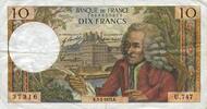 BILLETS DE LA BANQUE DE FRANCE 10 francs Banque de France. Billet. Voltaire, -