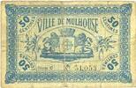 BILLETS DE NECESSITE FRANCAIS 50 centimes Mulhouse (68). Ville. Billet Série C -