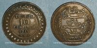 ANCIENNES COLONIES FRANCAISES 10 centimes Tunisie. Mohammed En-Naceur . 1911A -