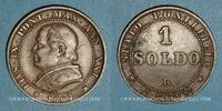 EUROPE 1 soldo Vatican. Pie IX (1846-1878). 1867 R, an XXI. Rome -