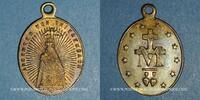 ALSACE Thierenbach. Souvenir de Notre Dame (19e - début 20e). Laiton. Ovale, avec illet. 18,85 x 26,72 mm -