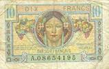 BILLETS DU TRESOR 10 francs Territoires occupés. Billet. Trésor français, type -