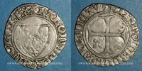 MONNAIES ROYALES Blanc Charles VI (1380-1422). guénar à l'O rond, 2e émission . Sainte-Menehoud -