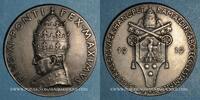 MEDAILLES Vatican. Pie XI. 50e anniversaire de son ordination sacerdotale. Médaille argent -