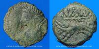 MONNAIES GAULOISES bronze Nemausus. Nîmes. Petit au sanglier, 100-60 AC -