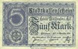 BILLETS DE NECESSITE FRANCAIS 5 mark Mulhouse (68). Ville. Billet Non annulé -