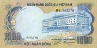 AUTRES BILLETS ETRANGERS Vietnam du Sud. Banque Nationale du Vietnam. 1000 dong -