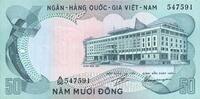 AUTRES BILLETS ETRANGERS Vietnam du Sud. Banque Nationale du Vietnam. 50 dong -