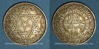 ANCIENNES COLONIES FRANCAISES 100 francs Maroc. Mohammed V (1346-1380H). -