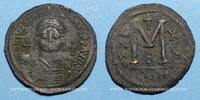 EMPIRE BYZANTIN Follis Empire byzantin. Justinien I (527-565). . Constantinople. 2e officine, 541-542 -