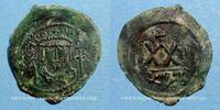 EMPIRE BYZANTIN follis Empire byzantin. Phocas (602-610). 1/2 . Cyzique, 2e officine. 603-604 -