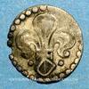 ALSACE Pfennig Strasbourg. Municipalité. au lis florencé, bande double (17e siècle) -