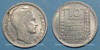MONNAIES MODERNES FRANCAISES 10 francs Gouvernement provisoire (1944-1947). Turin rameaux courts -