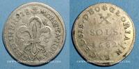 MONNAIES ROYALES Louis XIV (1643-1715). Monnayage particulier de Strasbourg. X sols de Strasbourg -