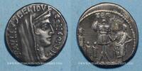 REPUBLIQUE ROMAINE Denier République romaine. L. Aemilius Lépidus Paullus (vers 62 AC). -