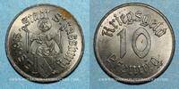 MONNAIES DE NECESSITE FRANCAISES 10 pfennig Strasbourg (67). Ville. Fer -