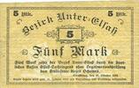 BILLETS DE NECESSITE FRANCAIS 5 mark Bas-Rhin (67). Bezirk Unter-Elsass. Billet. Strasbourg, -