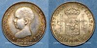 EUROPE 50 centimos Espagne. Alphonse XIII (1886-1931). (92) -