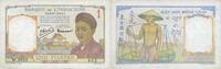ANCIENNES COLONIES FRANCAISES 1 piastre Indochine. Billet. type Banque de France -