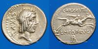 REPUBLIQUE ROMAINE Denier République romaine. L. Calpurnius Piso L. F. L. n. Frugi (vers 90 AC). -