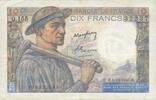 BILLETS DE LA BANQUE DE FRANCE 10 francs Banque de France. Billet. mineur, -
