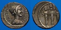 REPUBLIQUE ROMAINE Denier République romaine. P. Accoleius Lariscolus (vers 43 AC). -