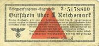 ALLEMAGNE 1 mark 1939-1945 Allemagne. Camps allemands de prisonniers de ... 16,00 EUR  + 11,00 EUR frais d'envoi