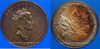 MONDE 5 dollars Canada. Elisabeth II (1952-2022). Maple Leaf -