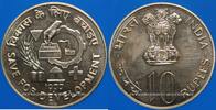 MONDE 1977 Inde. R&eacute;publique. 10 roupies (B) Mumbai vz+ 21,00 EUR  + 11,00 EUR frais d'envoi