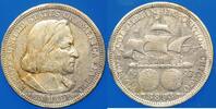 MONDE 1/2 dollar 1893 Etats-Unis.  'Columbian Exposition' ss 37,00 EUR  + 11,00 EUR frais d'envoi