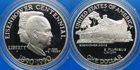 MONDE 1 dollar 1990 P Etats Unis.  Einsenhower centennial PP, FDC 74,00 EUR  + 11,00 EUR frais d'envoi