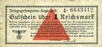 ALLEMAGNE 1 mark 1939-1945 Allemagne. Camps allemands de prisonniers de ... 9,00 EUR  + 11,00 EUR frais d'envoi
