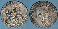 JETONS Jeton Eléonore d'Autriche (épouse de François I 1530-58) et son trésorier Nicolas van Laen. cuivre -